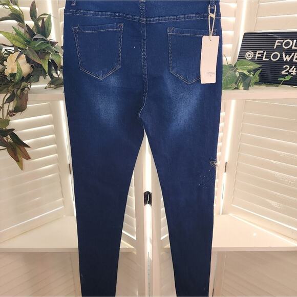 OLLY Z BUTTERFLY SKINNY JEANS SIZE 5 - Picture 6 of 7